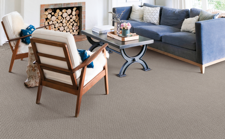 beige carpet in living room